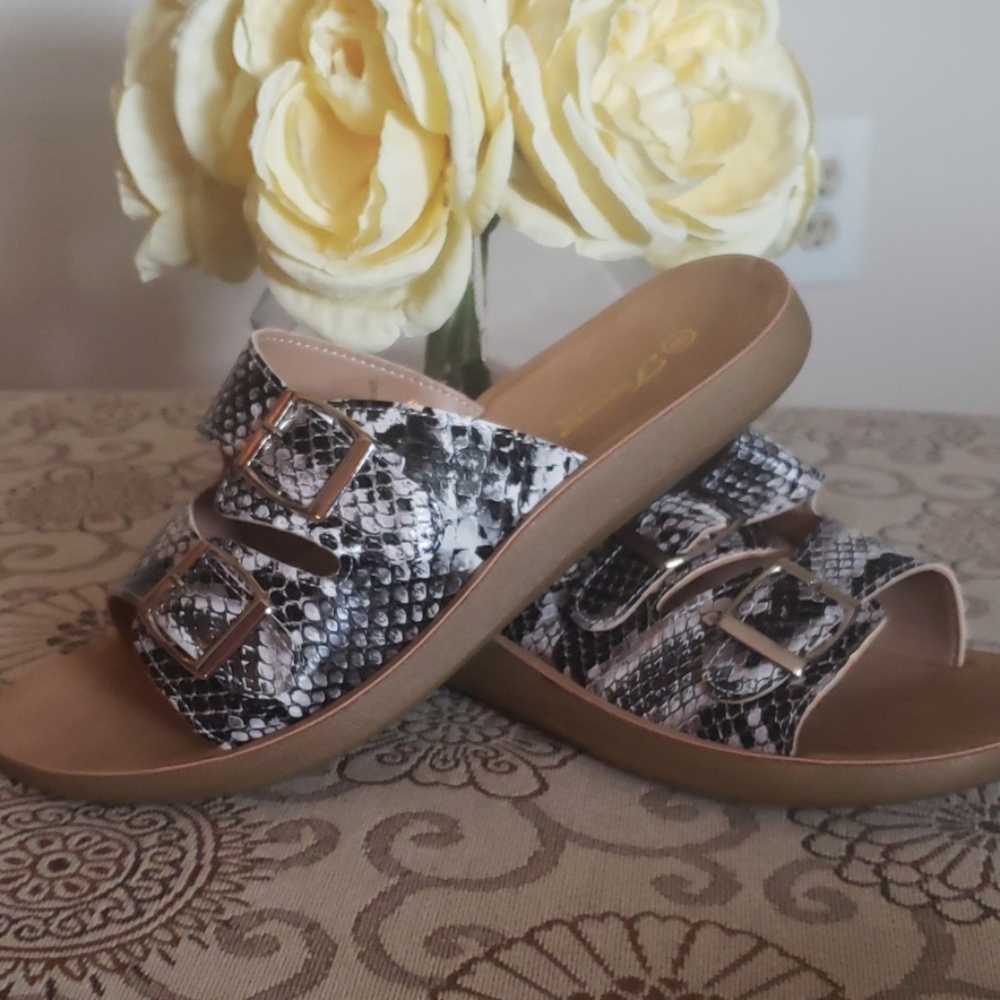 Snakeskin sandals